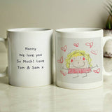 Personalised children's drawing photo mug 312ml (British brand)