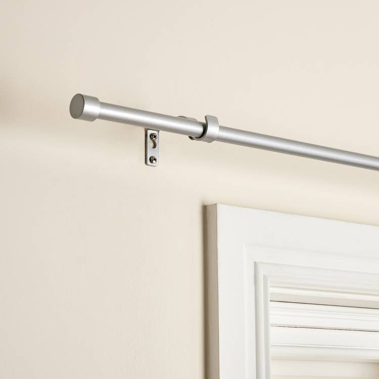 Argos Home silver extendable curtain pole 165-300cm - British product