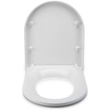 Croydex Eyre D-shaped toilet seat white - British product
