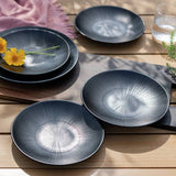 Argos Habitat Black Textured Picnic Side Plates - Set of 4, 20.6cm- Buy online at McGrocer
