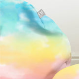 Rucomfy kids medium tie dye bean bag, multicoloured (British brand)