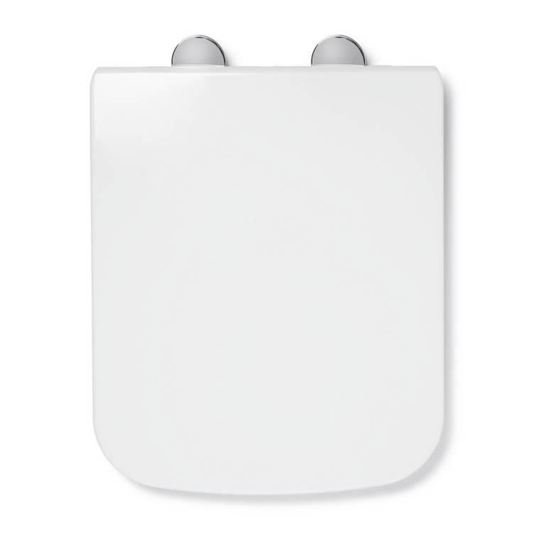 Croydex Leven square toilet seat white, imported from the UK
