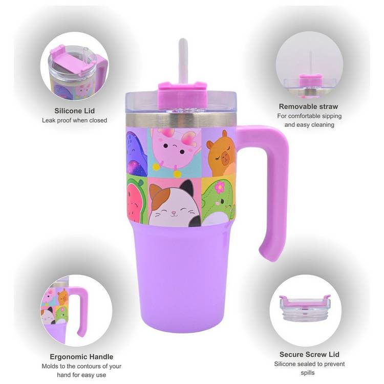 Hox Squishmallow travel coffee cup 600ml, imported from the UK