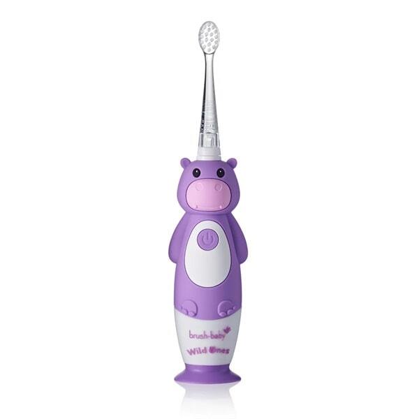 Brush Baby WildOnes Hippo Electric Toothbrush Gift Set - British product