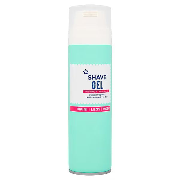 Superdrug shave gel Raspberry and Pomegranate 200ml (British brand)