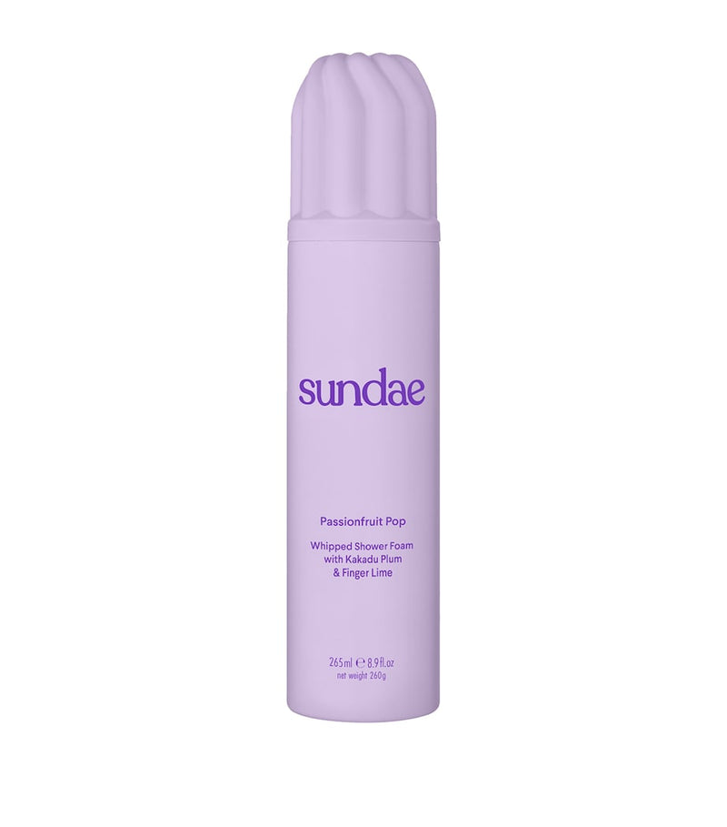 Sundae Body Passionfruit Pop whipped shower foam 265ml, imported from the UK