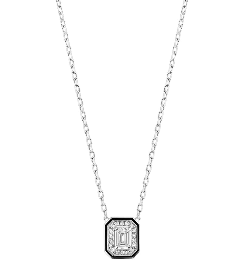 Boucheron white gold diamond Vendôme Liseré necklace - British product