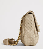 Bottega Veneta Madison shoulder bag lambskin Intrecciato weave, imported from the UK