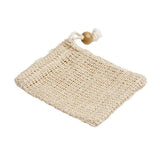 Acala Natural Woven Sisal Soap Bag with wooden trim - British product