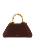Bvlgari small nubuck leather Serpentine top-handle bag, imported from the UK