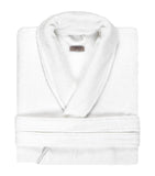 Cotton Terrycloth Bathrobe with Tie Fastening and Machine Washable
