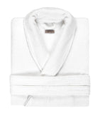 Cotton Terrycloth Bathrobe with Tie Fastening and Machine Washable