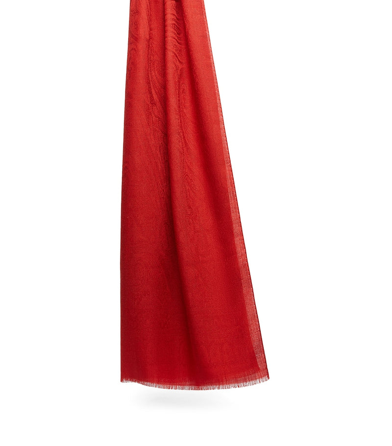 Max Mara wool-silk scarf 190x70cm for women - British product