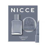 Nicce men's eau de toilette gift set 100ml with beanie hat, imported from the UK