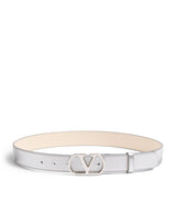 Harrods Valentino Garavani Leather VLogo Signature Belt 3cm- Buy online at McGrocer