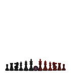 Purling stone chess set with Italian leather and gold, imported from the UK