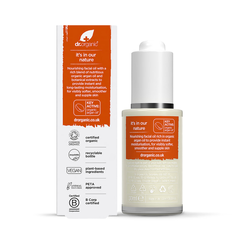 Dr Organic Moroccan Argan Oil Facial Oil 30ml - British product
