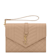Harrods Saint Laurent Quilted Leather Pouch- Buy online at McGrocer