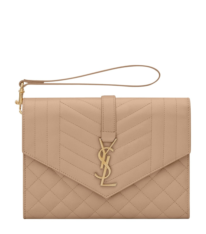 Saint Laurent quilted leather pouch (British brand)