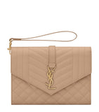 Saint Laurent quilted leather pouch (British brand)