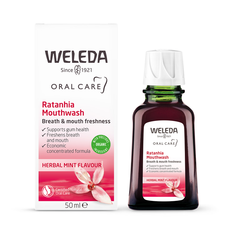 Weleda Ratanhia Organic Concentrate Mouthwash 50ml (British brand)