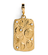 Harrods Azlee Yellow Gold and Diamond New Beginnings Moon Phases Charm- Buy online at McGrocer