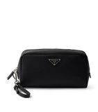 Prada Saffiano leather triangle pouch, imported from the UK