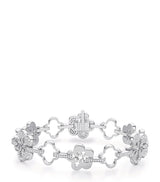 Harrods Boodles White Gold and Diamond Blossom Classic Bracelet 19cm- Buy online at McGrocer
