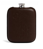 Dunhill leather-wrapped flask (British brand)