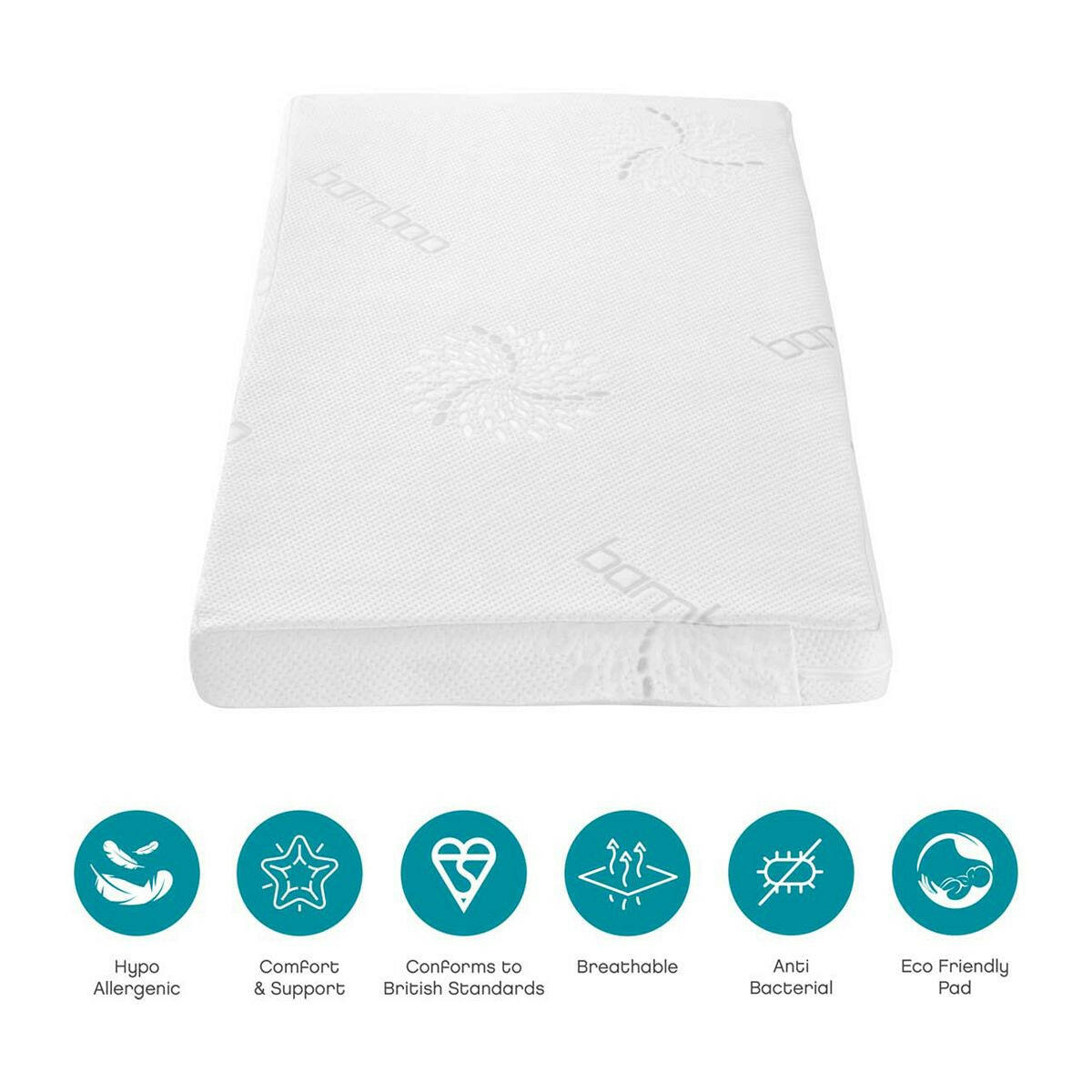 Tutti Bambini Natural Coir Fibre Cot Mattress (60 x 120 cm) GOODS Boots