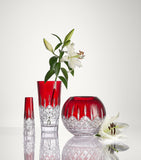 Waterford Crystal red bud vase 18cm (British brand)