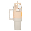 Superdrug taupe stainless steel drinking cup (British brand)