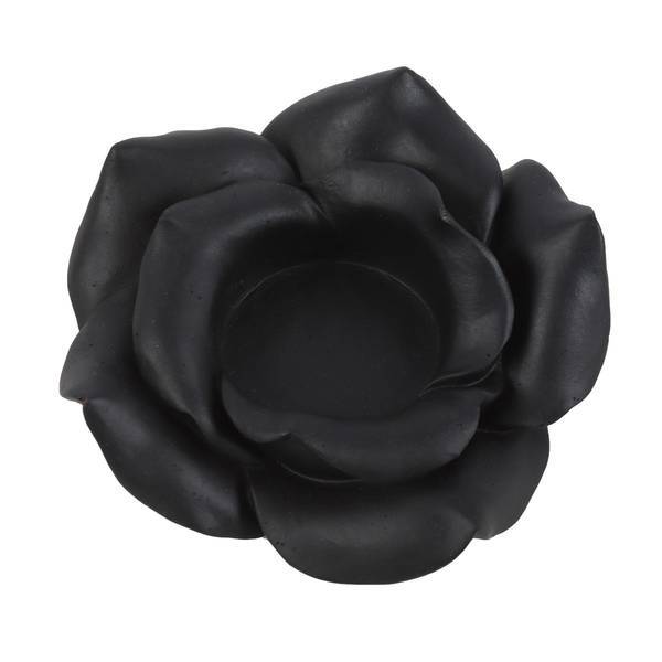 Something Different rose resin tealight holder 11cm, imported from the UK