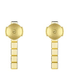 Chopard Ice Cube earrings yellow gold diamond (British brand)
