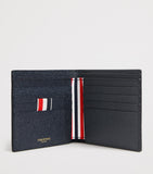 Thom Browne pebble grain leather bifold wallet 10x11cm UK version