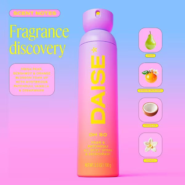 Daise All Body Spray & Deodrant Oh So 120ml