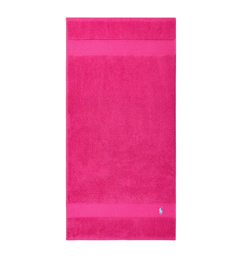 Ralph Lauren embroidered polo pony hand towel 50cm x 100cm, imported from the UK