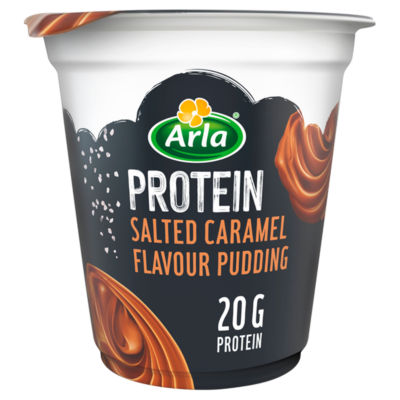 Arla pudding salted caramel flavour 200g, imported from the UK