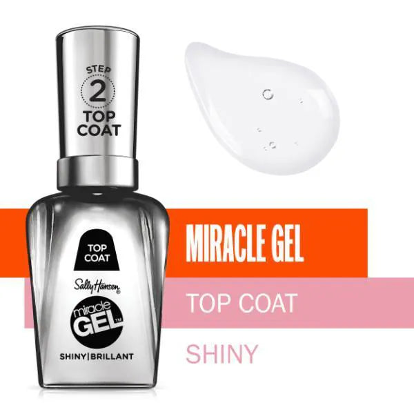 Sally Hansen Miracle Gel Nail Polish Shiny Top Coat (British brand)
