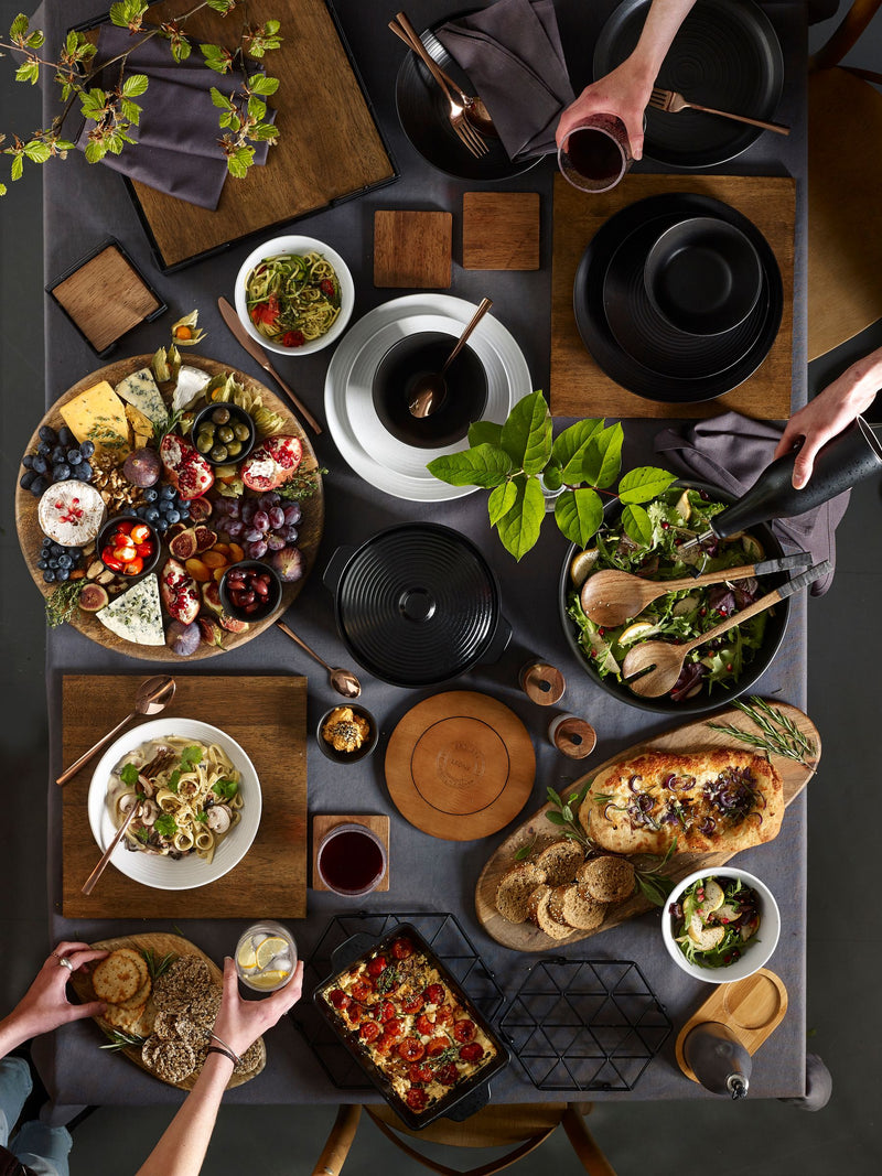 Black Bronx 12 piece dinner set - British product
