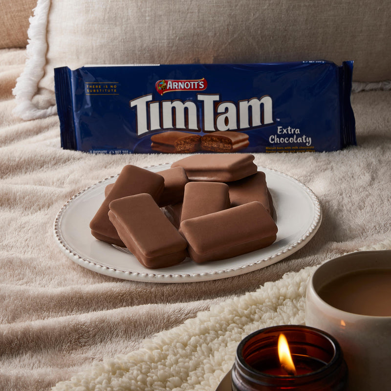Arnott's Tim Tam Extra Chocolaty biscuits 200g, imported from the UK