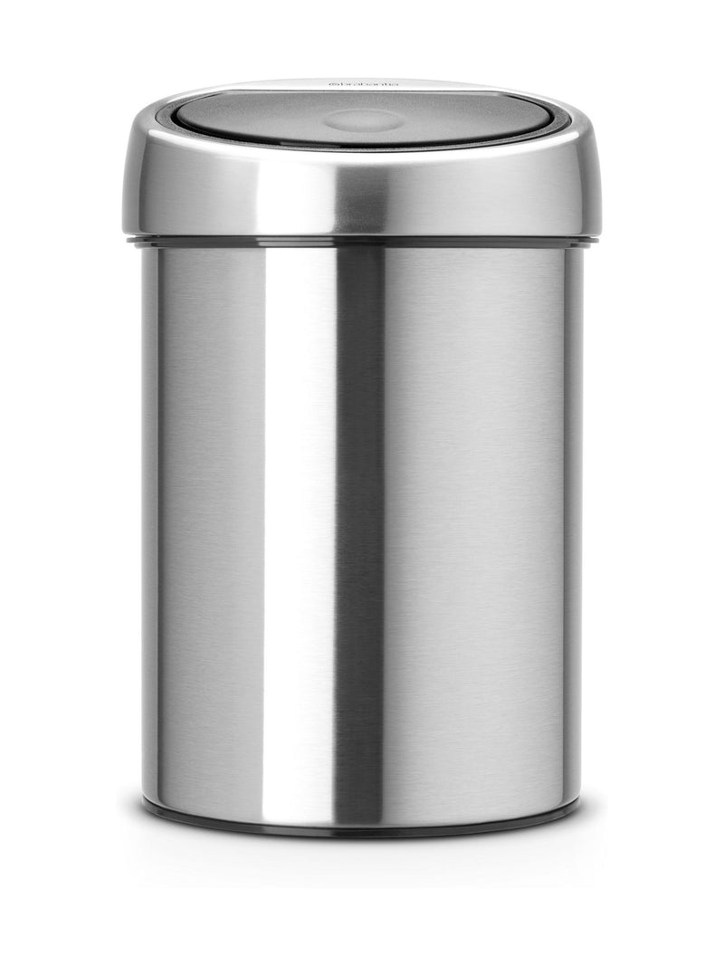 Brabantia Matt Steel Fingerprint Proof 3L Touch Bin - British product