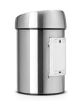 Brabantia Matt Steel Fingerprint Proof 3L Touch Bin - British product