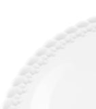 Christofle porcelain dinner plate with braided edge 27cm - British product
