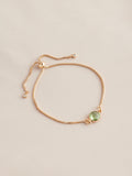 Gold tone birthstone pully bracelet, UK version
