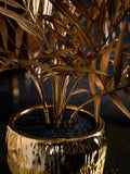 Gold artificial palm tree in ceramic pot 60cm height, UK version