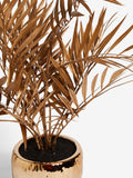 Gold artificial palm tree in ceramic pot 60cm height, UK version