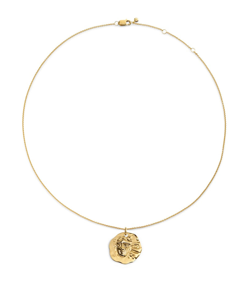 Monica Vinader gold vermeil zodiac Gemini necklace (British brand)