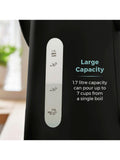 Tower Black Scandi electric kettle 1.7L (British brand)