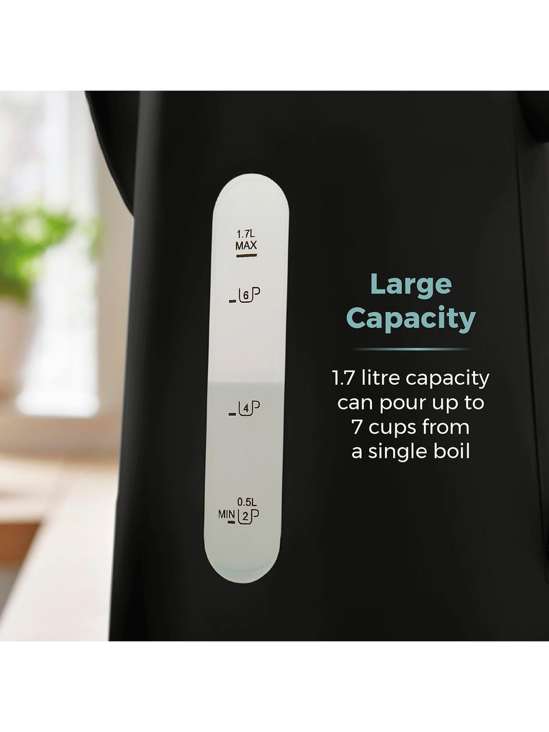 Tower Black Scandi electric kettle 1.7L (British brand)